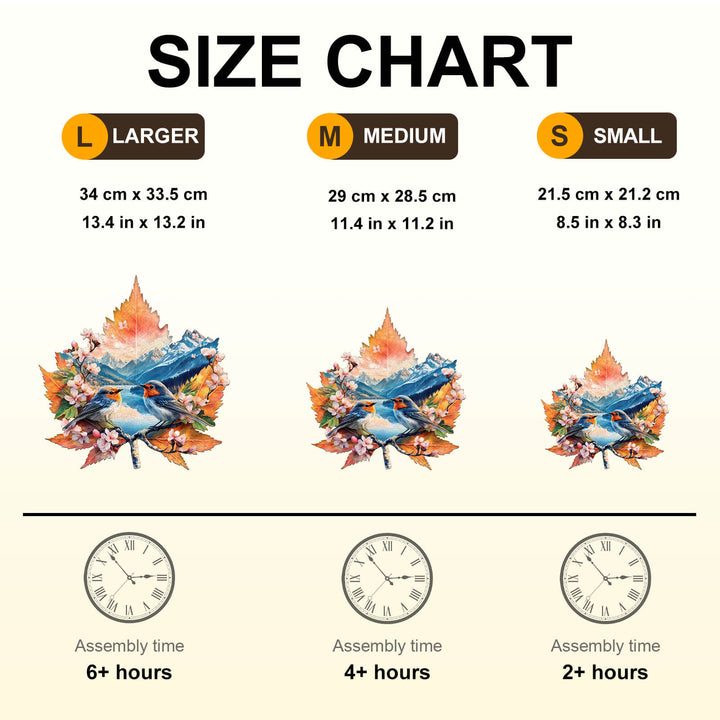 Ruhiger See Holz-Puzzle