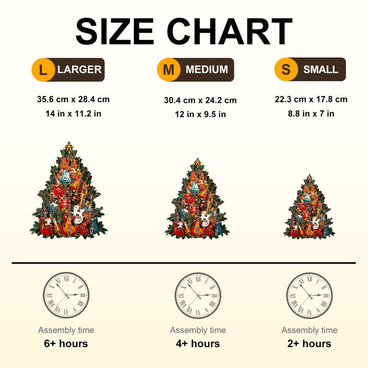 Rock Christmas Wooden Jigsaw Puzzle