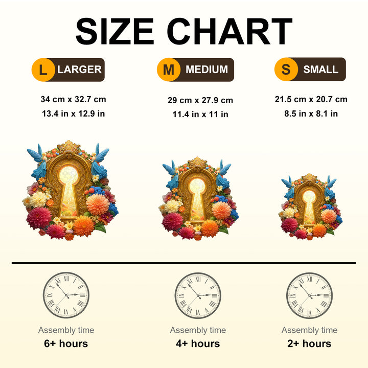 Elf door lock Wooden Jigsaw Puzzle