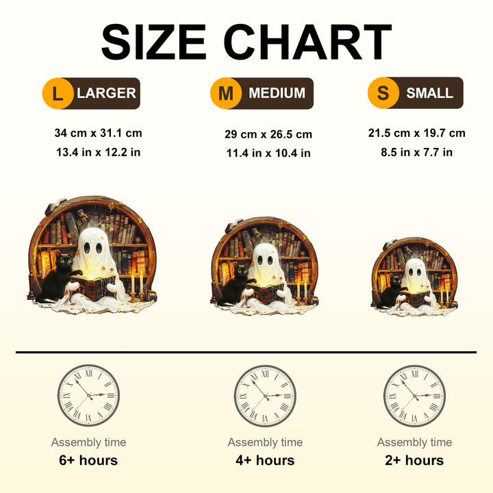 Black Cat Tales Wooden Jigsaw Puzzle