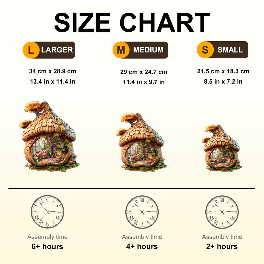 Eichhörnchenhaus Holz-Puzzle