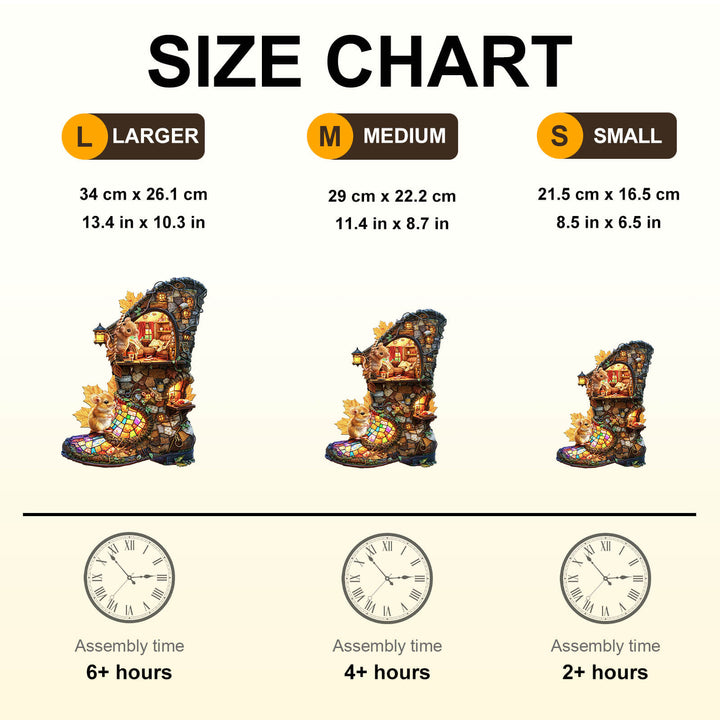 boot hut Wooden Jigsaw Puzzle