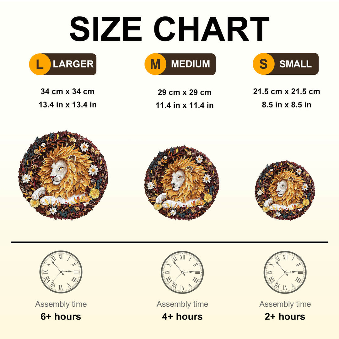 Forest Dreamers- Lion Wooden Jigsaw Puzzle