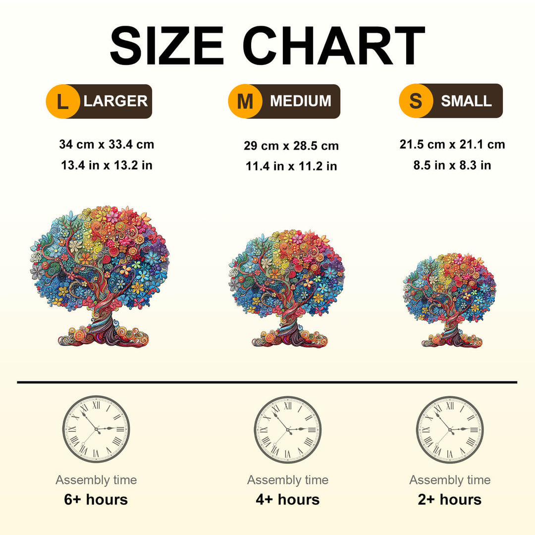 the color of growth Wooden Jigsaw Puzzle