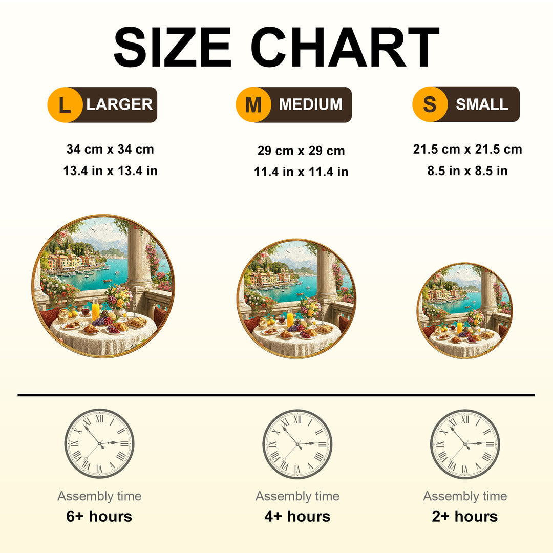 Afternoon Tea Scenery Wooden Jigsaw Puzzle