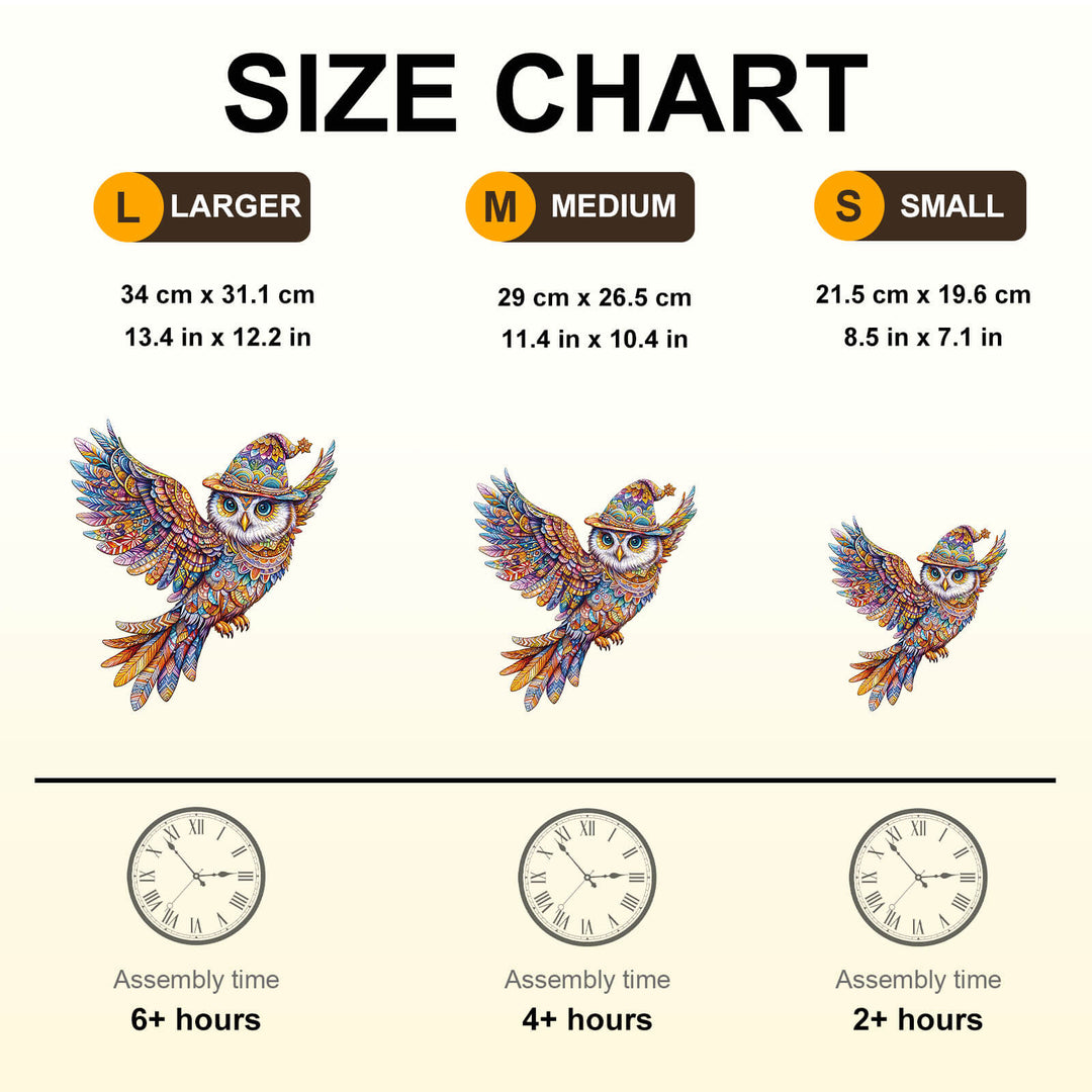 Magic Owl Wooden Jigsaw Puzzle