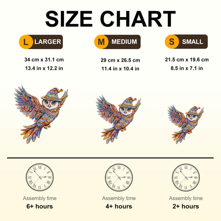 Magic Owl Wooden Jigsaw Puzzle