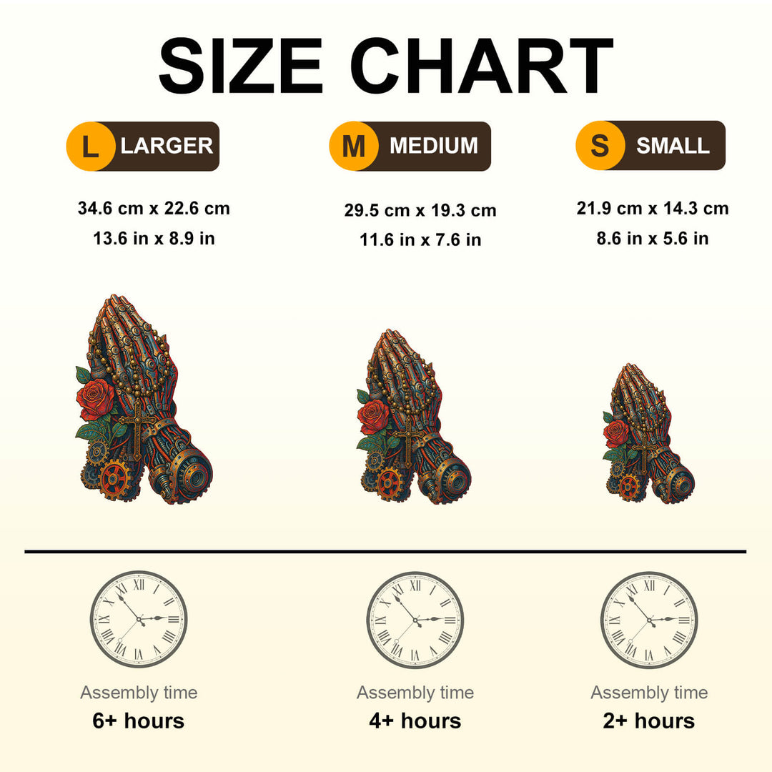 The Praying Hand-2 Wooden Jigsaw Puzzle