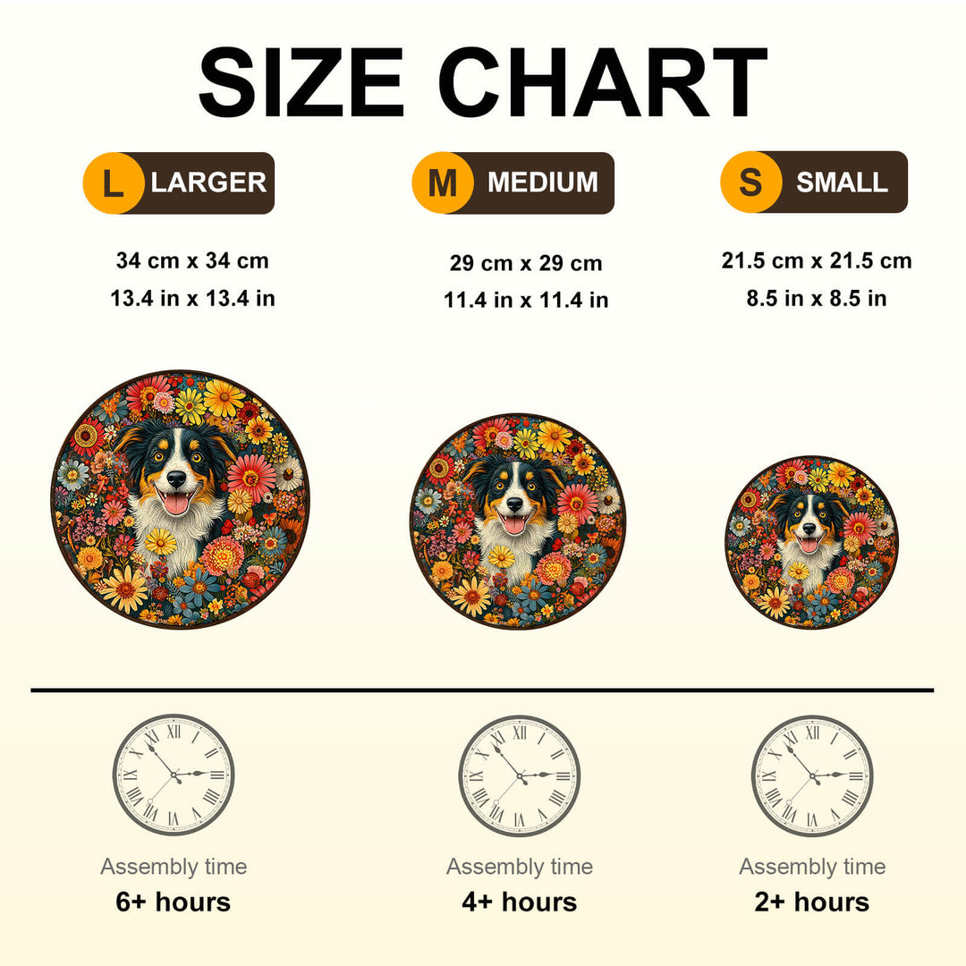 Fantasy Garden Guardian-Dog Wooden Jigsaw Puzzle