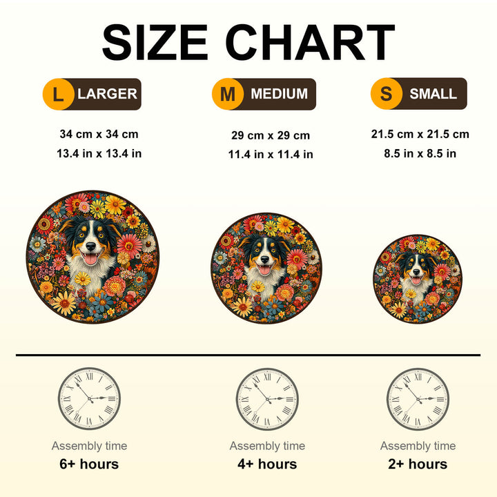 Fantasy Garden Guardian-Dog Wooden Jigsaw Puzzle