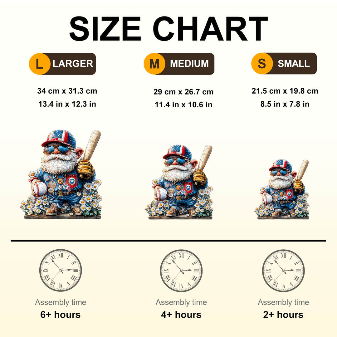 Goblin- und Baseball-Holzpuzzle