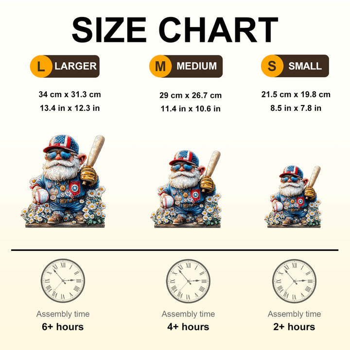 Goblin- und Baseball-Holzpuzzle