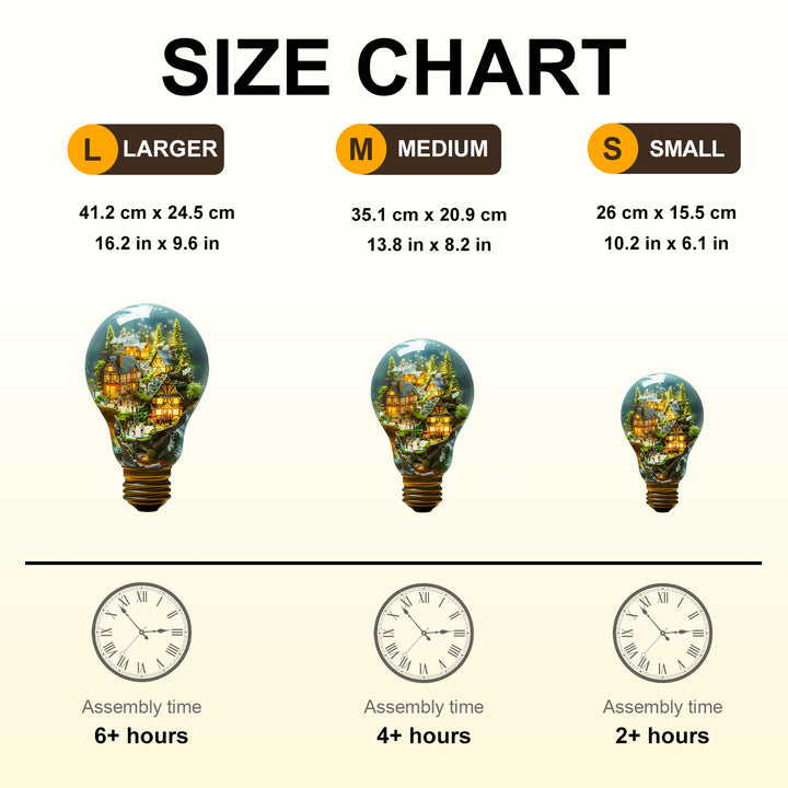 Light Town Wooden Jigsaw Puzzle