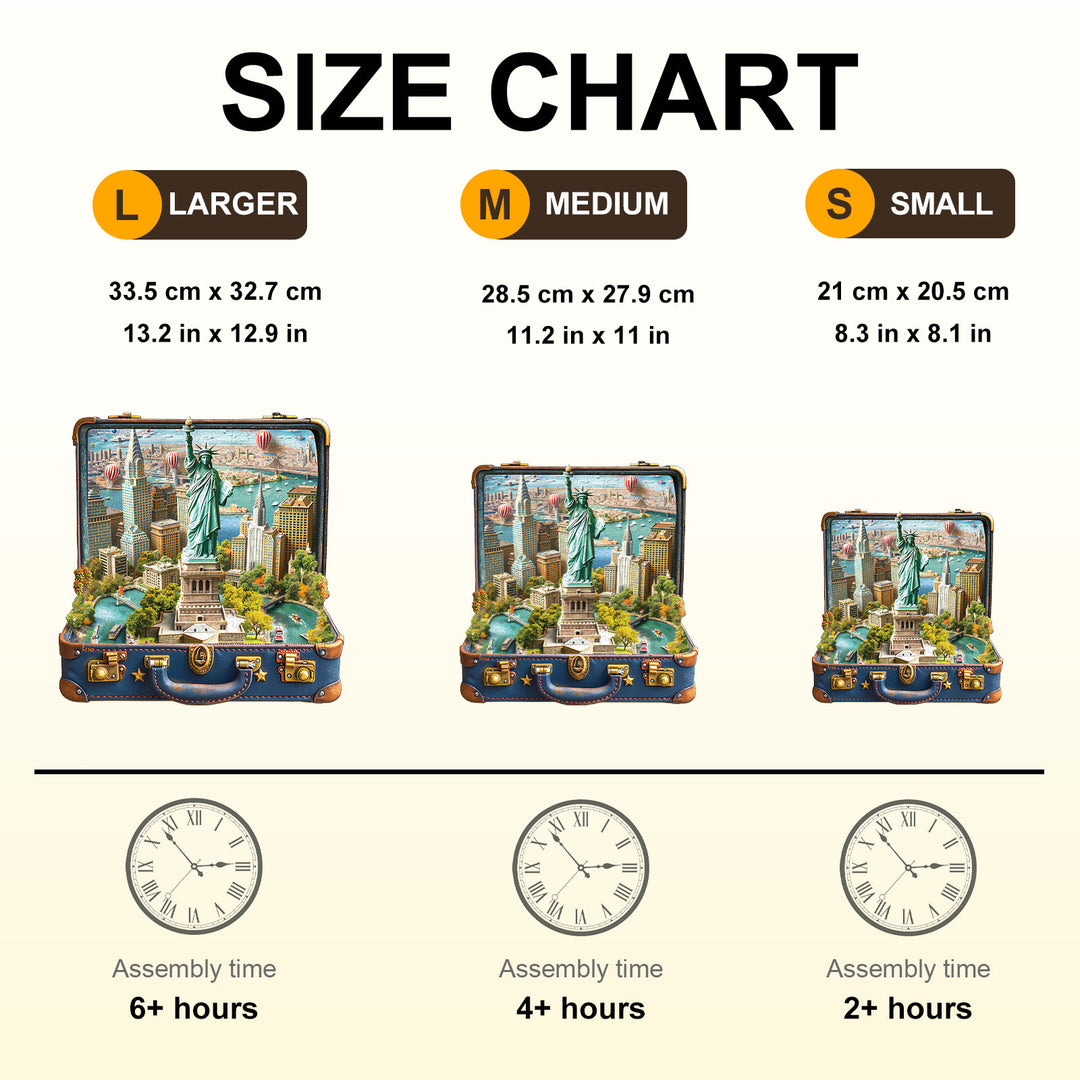 Statue of Liberty Tour Wooden Jigsaw Puzzle