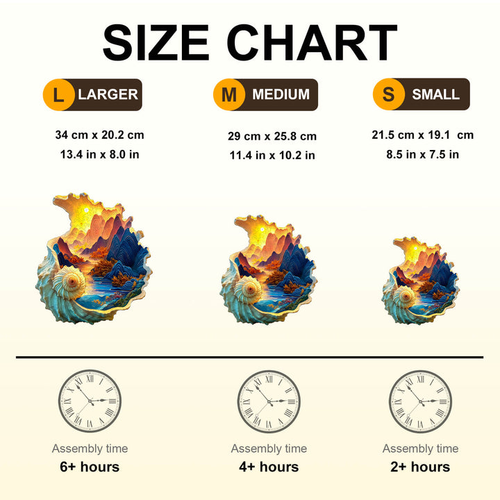 Conch scenery Wooden Jigsaw Puzzle