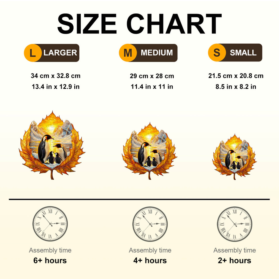 Autumn penguins Jigsaw Puzzle