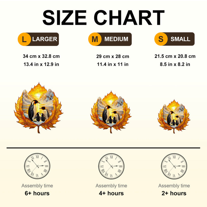 Autumn penguins Jigsaw Puzzle