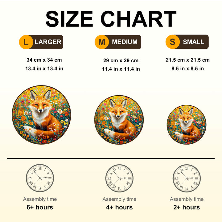 Fantasy Garden Guardian-Fox Wooden Jigsaw Puzzle