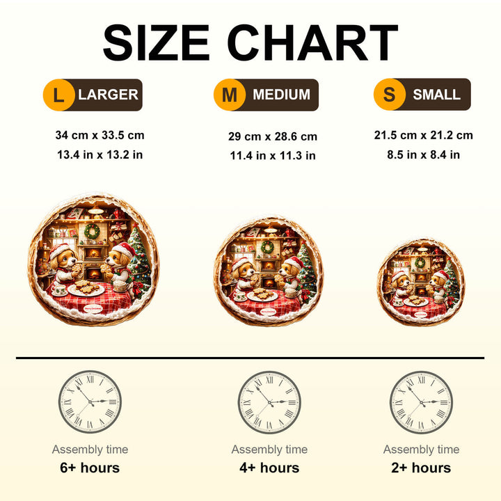 Puppy Home Wooden Jigsaw Puzzle