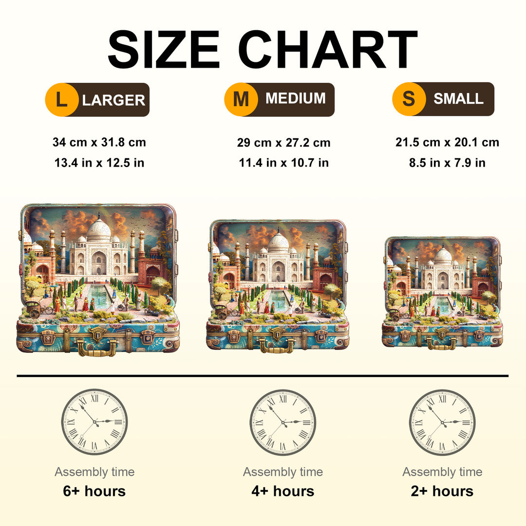 Taj Mahal Tour Wooden Jigsaw Puzzle
