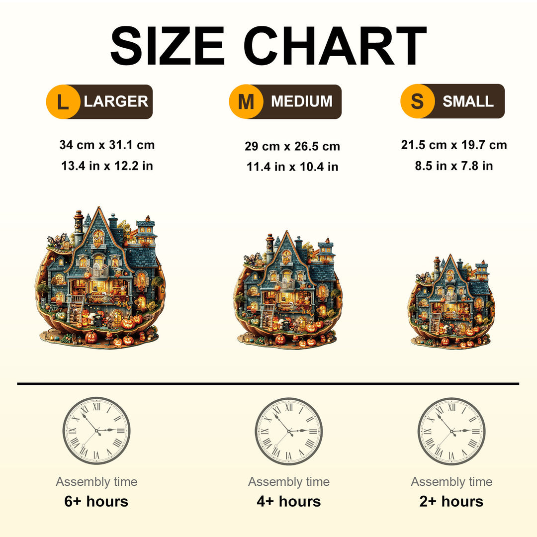 Bear's House - Halloween Wooden Jigsaw Puzzle