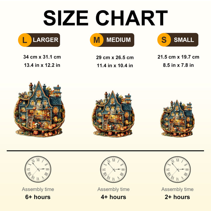 Bear's House - Halloween Wooden Jigsaw Puzzle