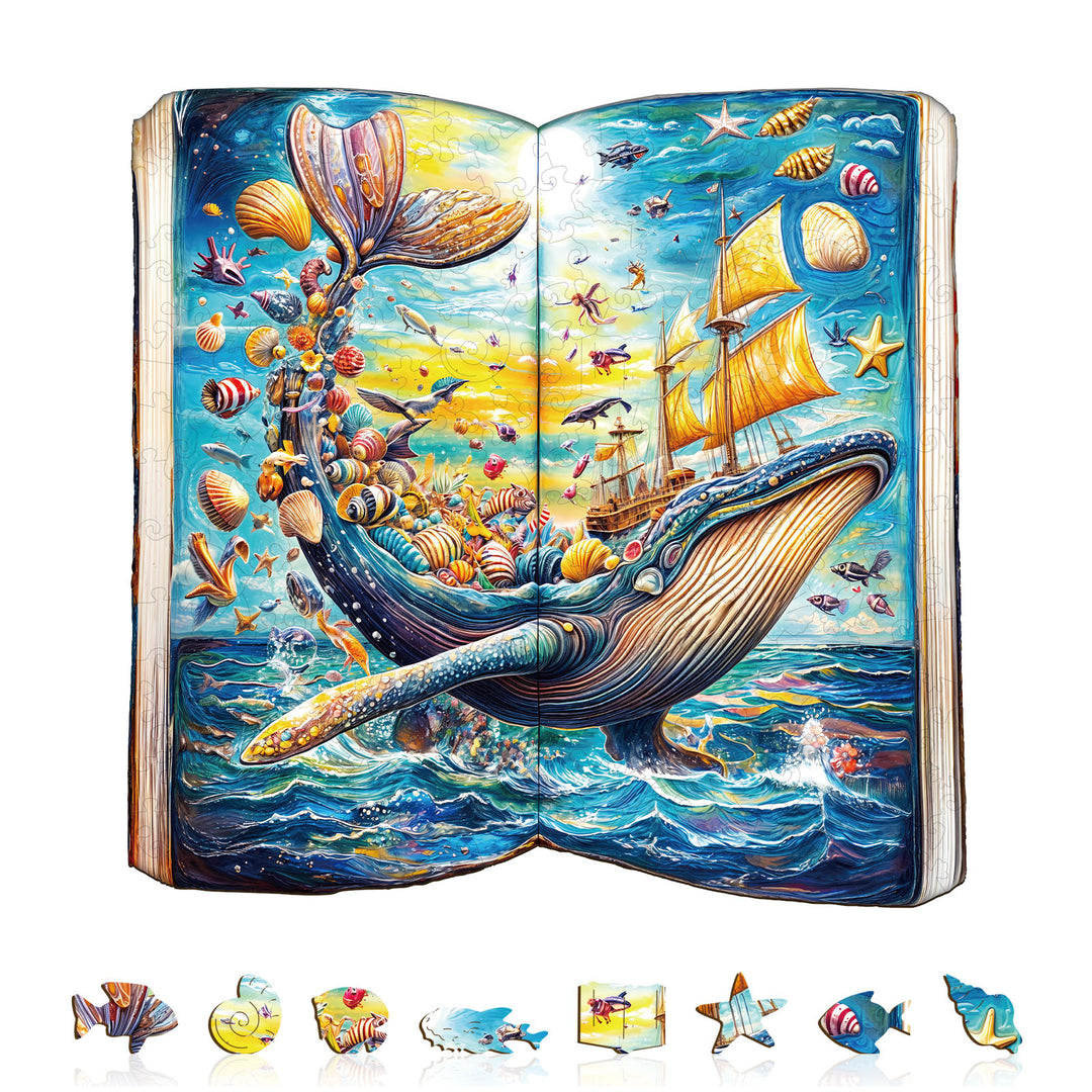 Puzzle en bois Histoire de la baleine-2