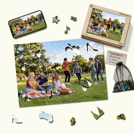 Personalized Friendship Puzzle Custom Photo Best Gift Wooden Jigsaw ...
