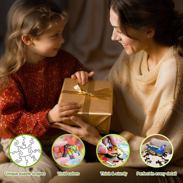Cute Raccoon Children's Wooden Jigsaw Puzzle