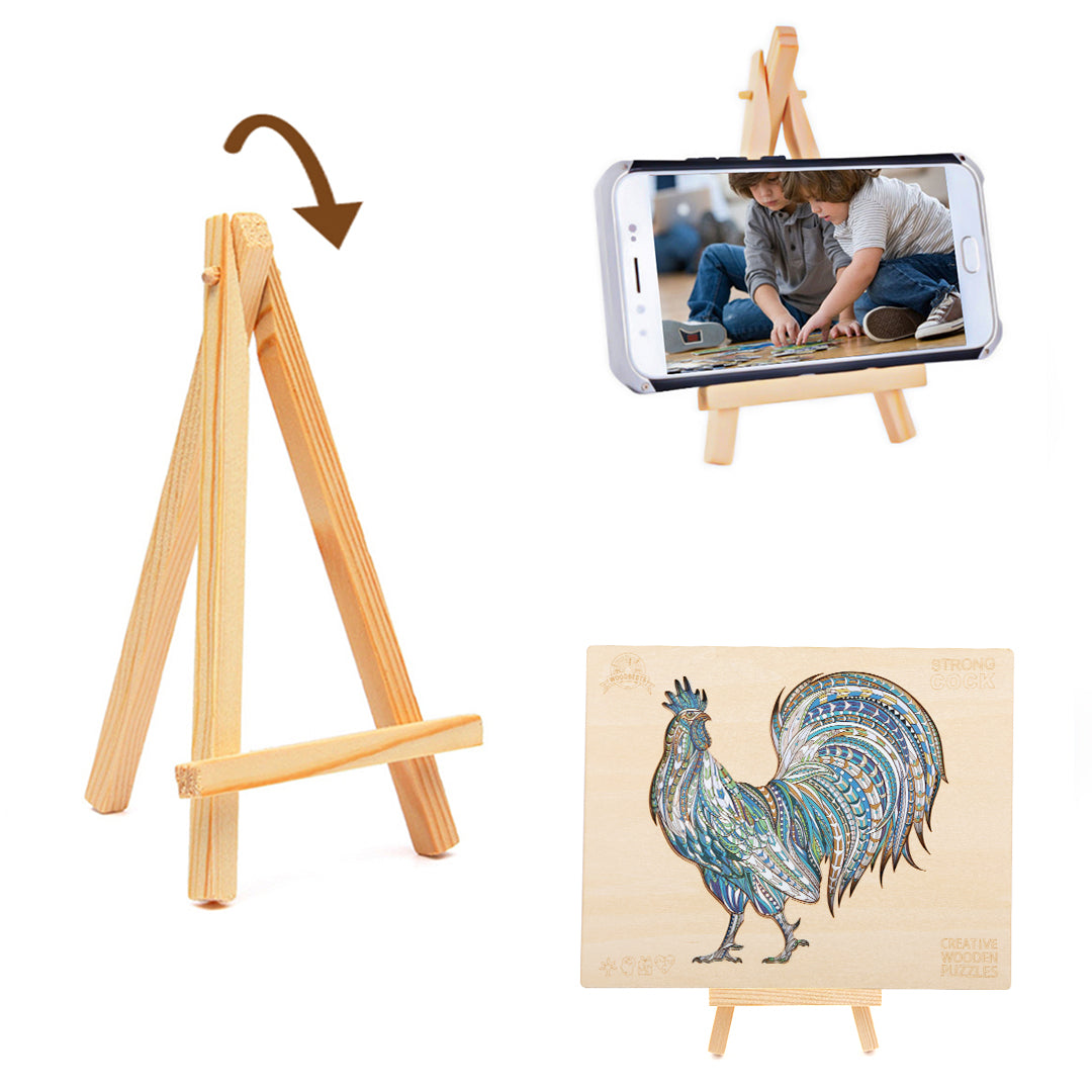 Strong Rooster Wooden Jigsaw Puzzle