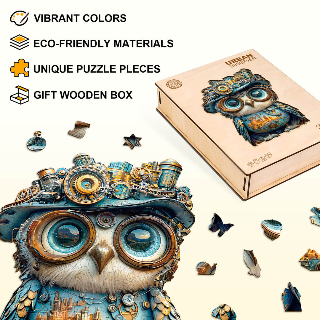 Urban Observer Wooden Jigsaw Puzzle