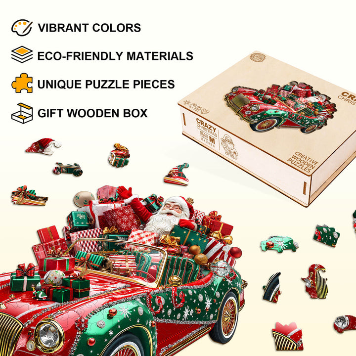 Crazy Christmas Wooden Jigsaw Puzzle
