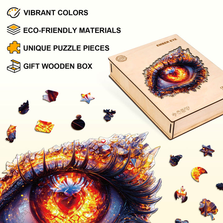 Ember Eye Wooden Jigsaw Puzzle
