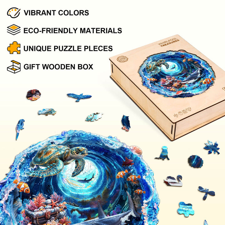 Whirlpool Treasures Wooden Jigsaw Puzzle