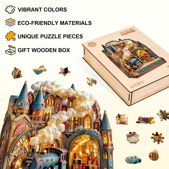 Cloud Platform Wooden Jigsaw Puzzle