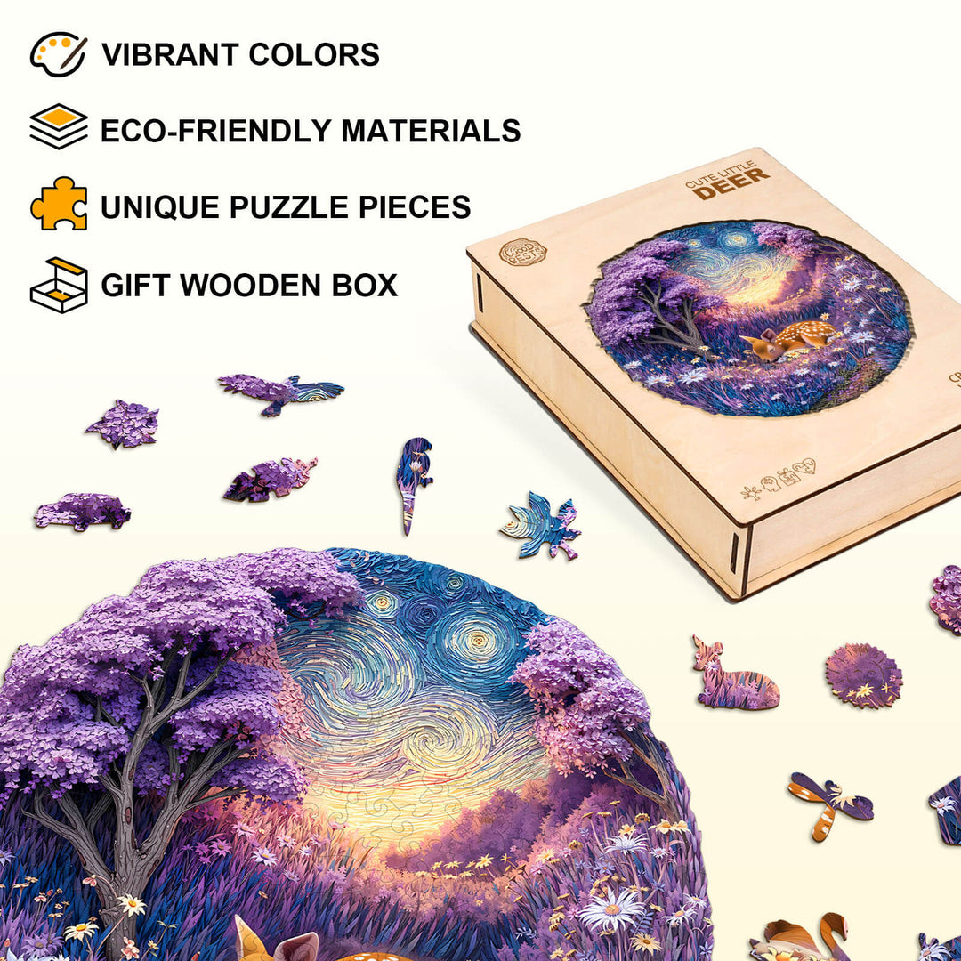 Cute little deer Wooden Jigsaw Puzzle