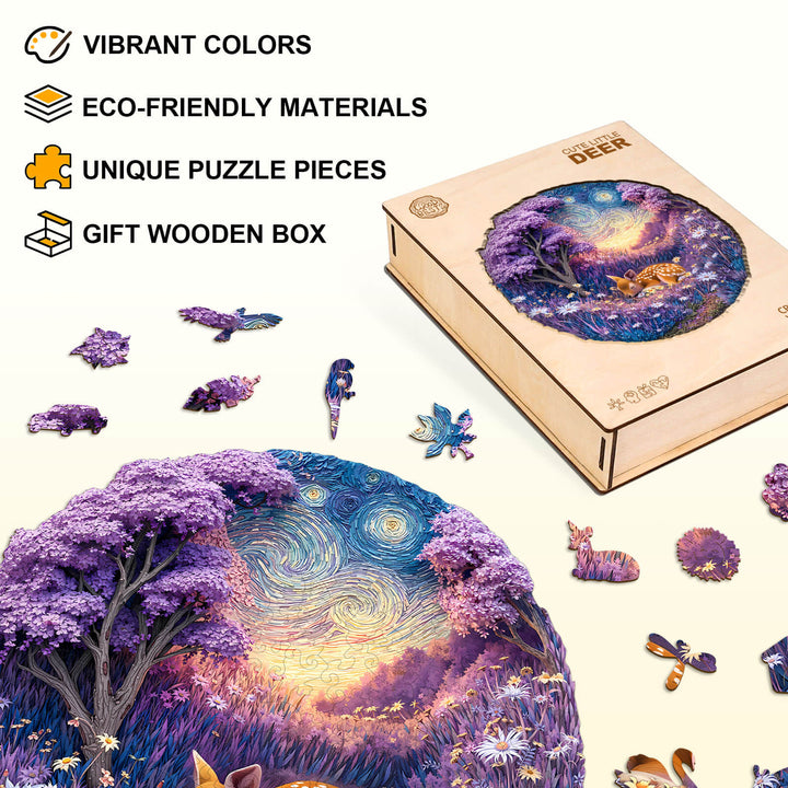 Cute little deer Wooden Jigsaw Puzzle