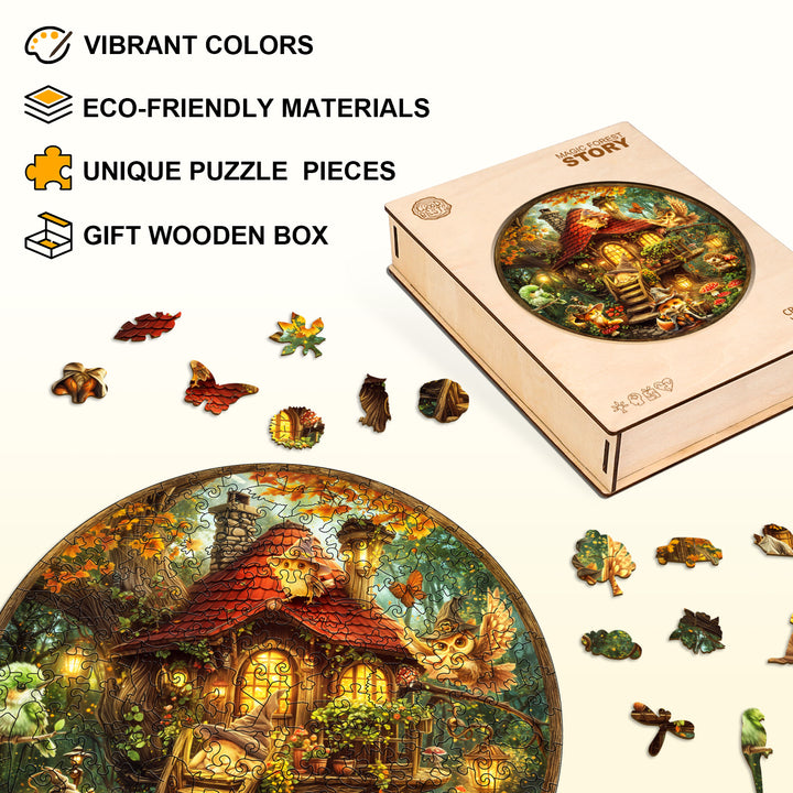 Puzzle en bois Histoire de la forêt magique