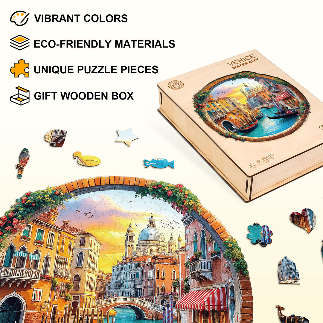 Venice Water City Wooden Jigsaw Puzzle