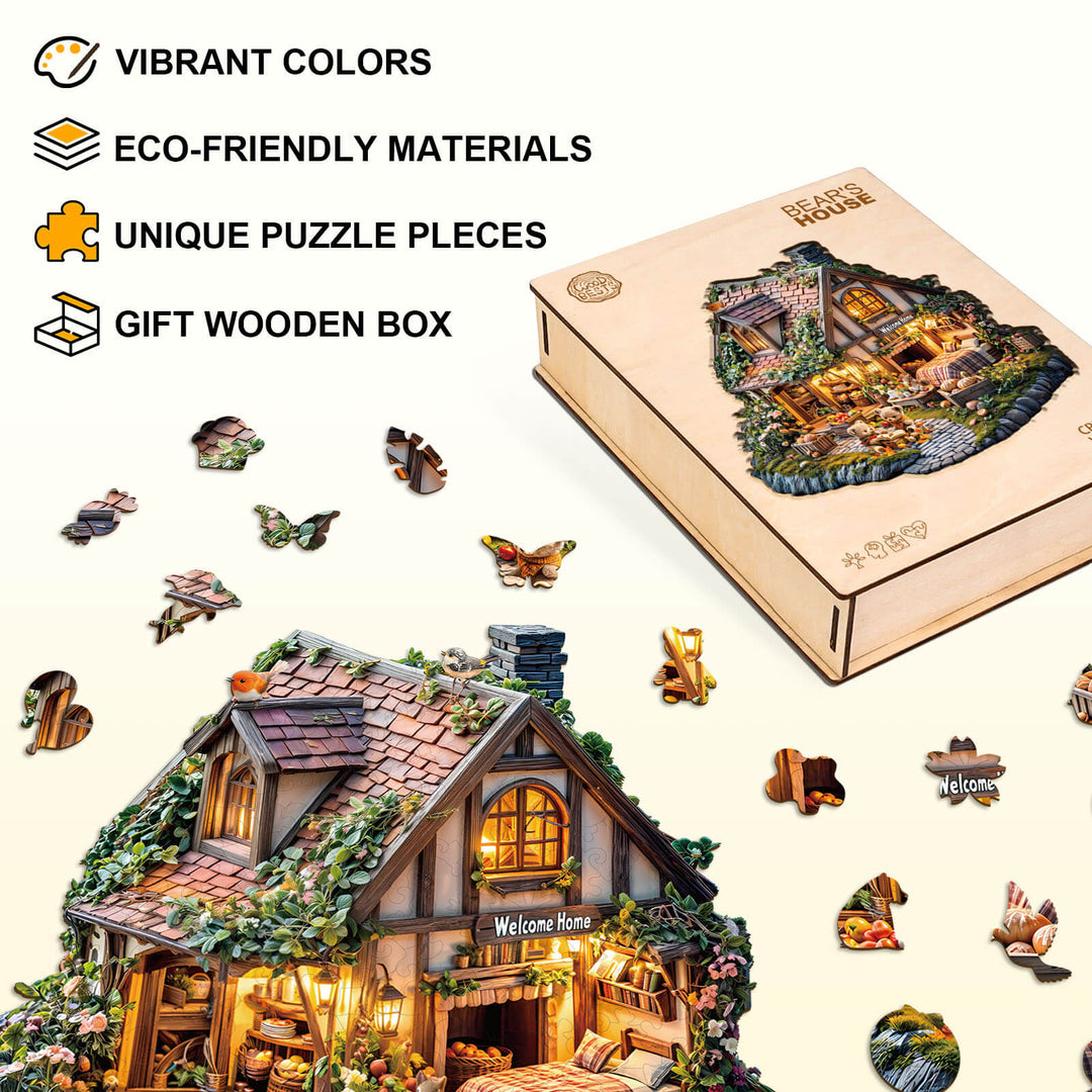 Bärenhaus Holz-Puzzlespiel