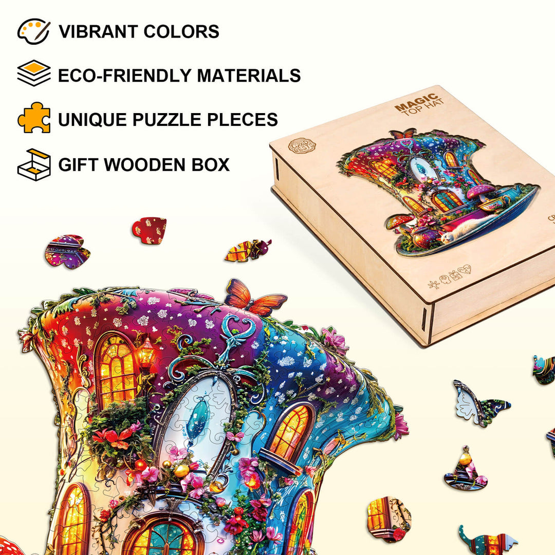 Magischer Zylinder Holz-Puzzle