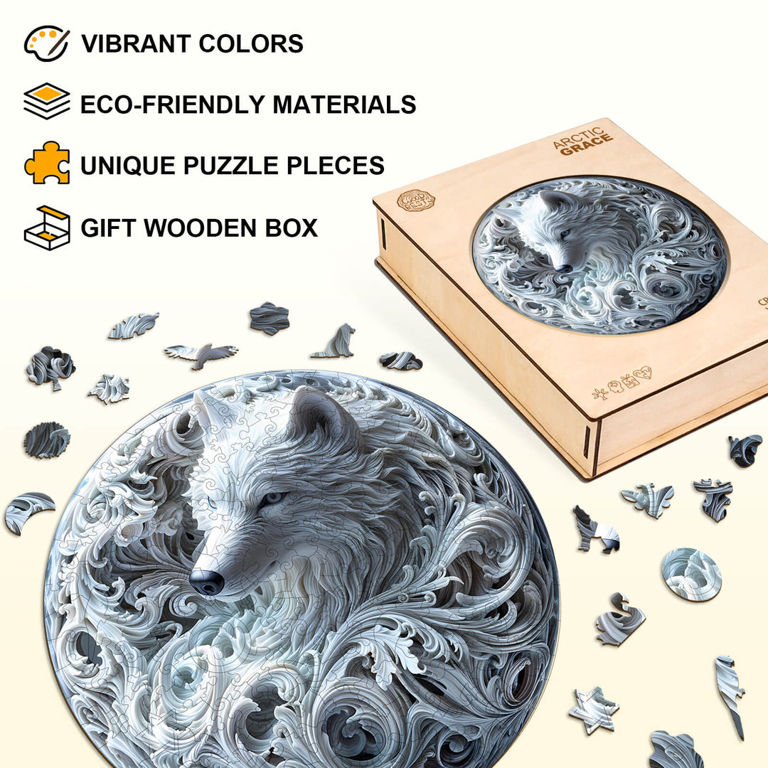 Arctic Grace Wooden Jigsaw Puzzle