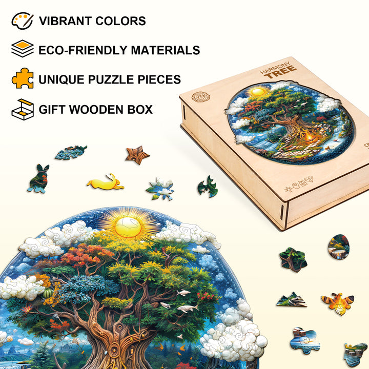 Harmony Tree Wooden Jigsaw Puzzle