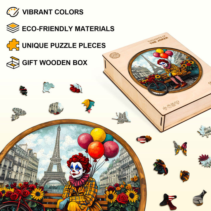 Gedanken des Jokers Holz-Puzzle