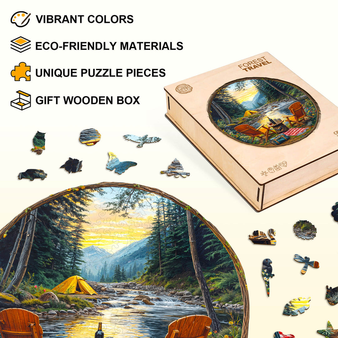 Forest Travel Wooden Jigsaw Puzzle