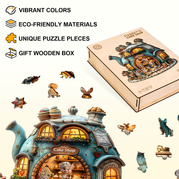 Holzpuzzle von Rabbit's Cake Shop