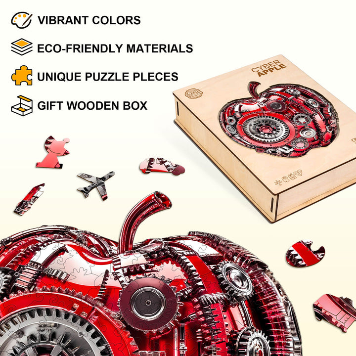 Cyber Apple Holz-Puzzle
