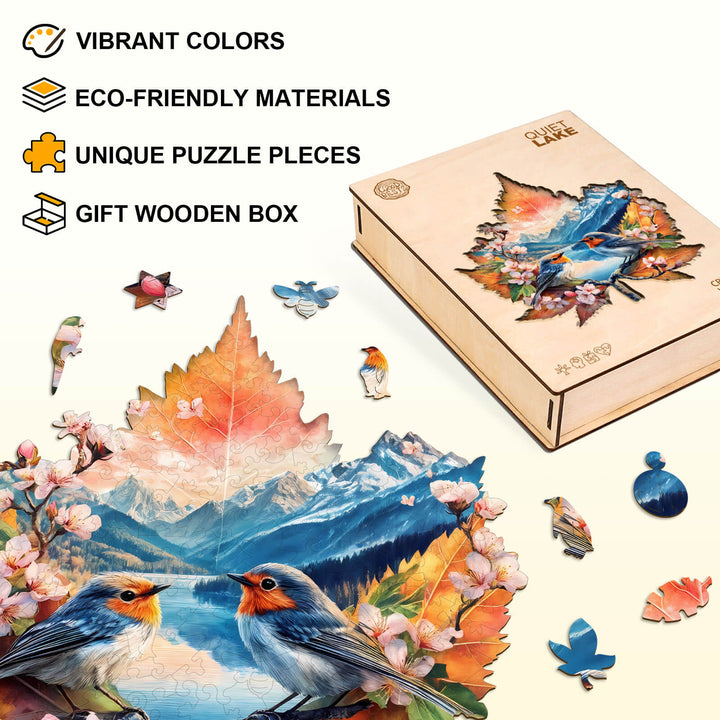 Ruhiger See Holz-Puzzle