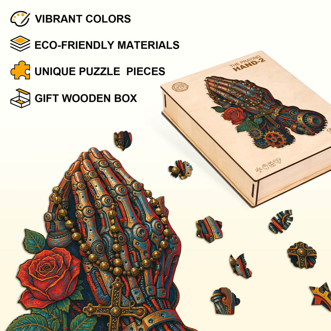 The Praying Hand-2 Wooden Jigsaw Puzzle