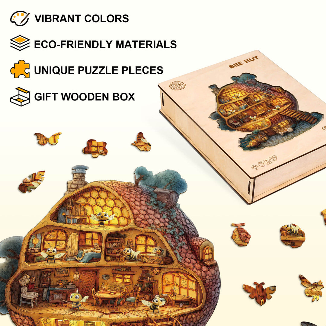 Puzzle en bois Bee Hut